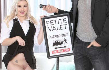 Aria Banks - Petite Valet Almost Causes A Big Accident